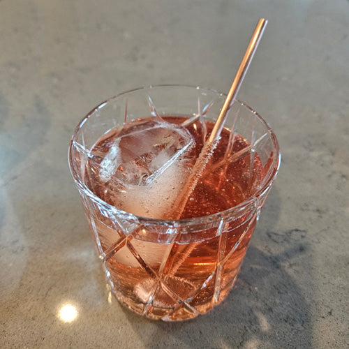 Copper Cocktail Stir Stick & Straw