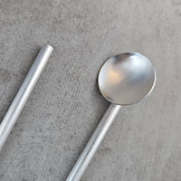 Sterling Silver Cocktail Stir Stick & Straw