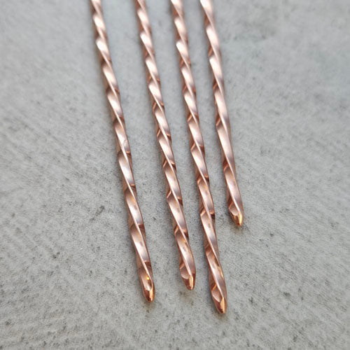 Copper and Silver Cocktail Swizzle Sticks