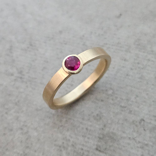 14k Gold & Ruby Ring