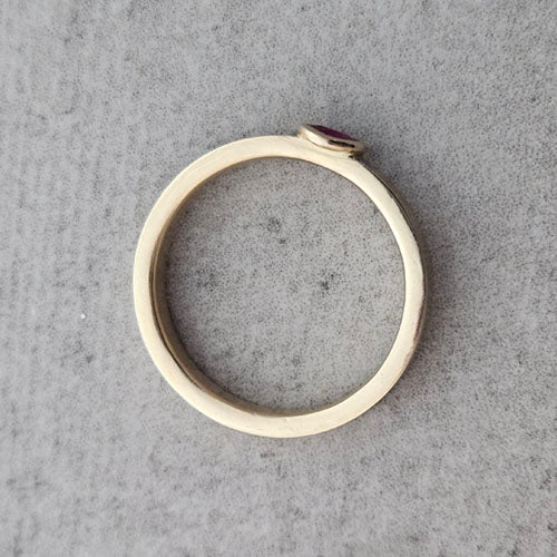 14k Gold & Ruby Ring