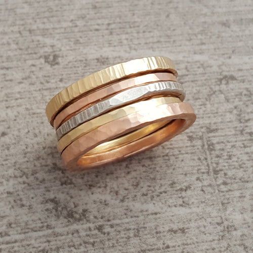 Mens hot sale stacking rings