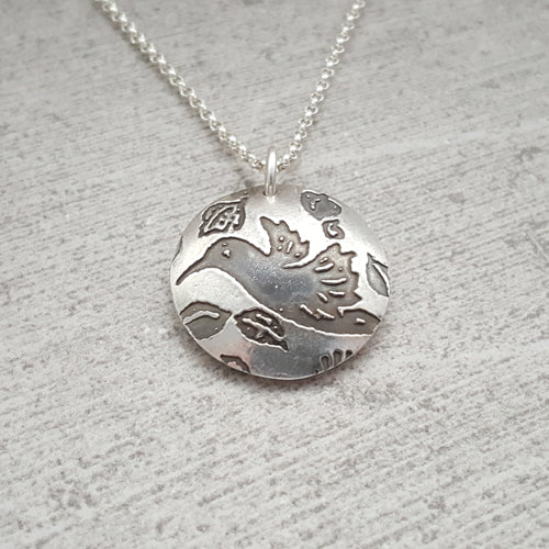 Domed Humming Bird Necklace for Alzheimer's Research