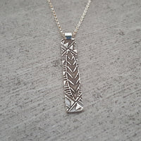 Hawaiian Rectangle "Tribal" Pendant