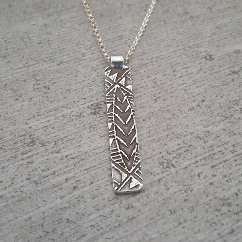 Hawaiian Rectangle "Tribal" Pendant