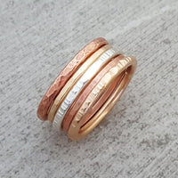 Multi Metal Stack Rings