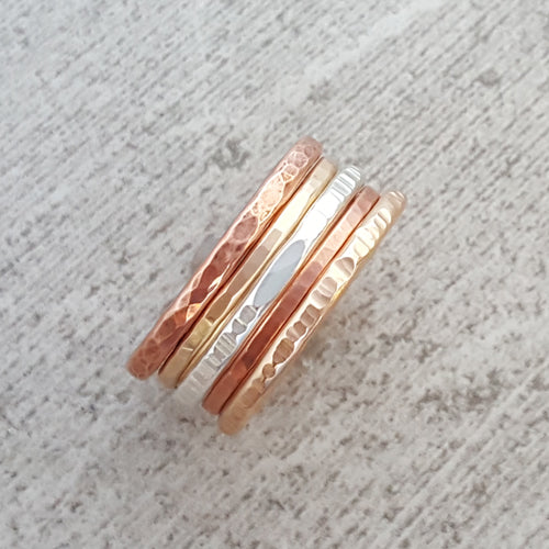 Multi Metal Stack Rings