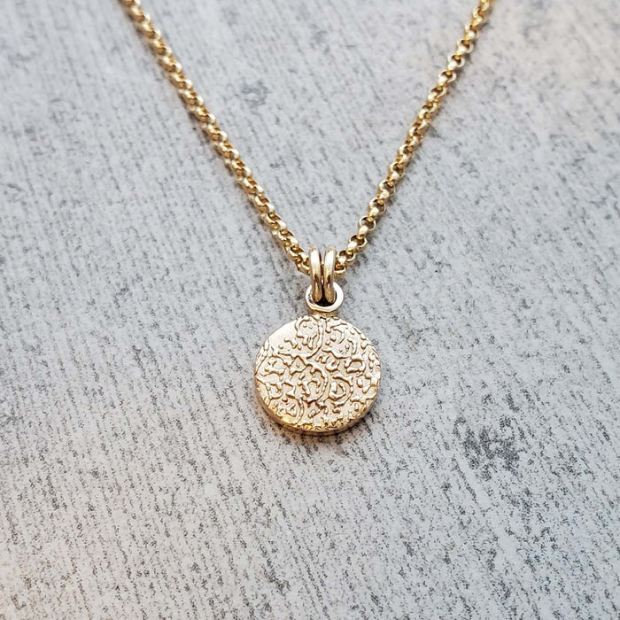 Beer Speak 14k Gold Pink Boots Necklace