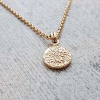 Beer Speak 14k Gold Pink Boots Necklace