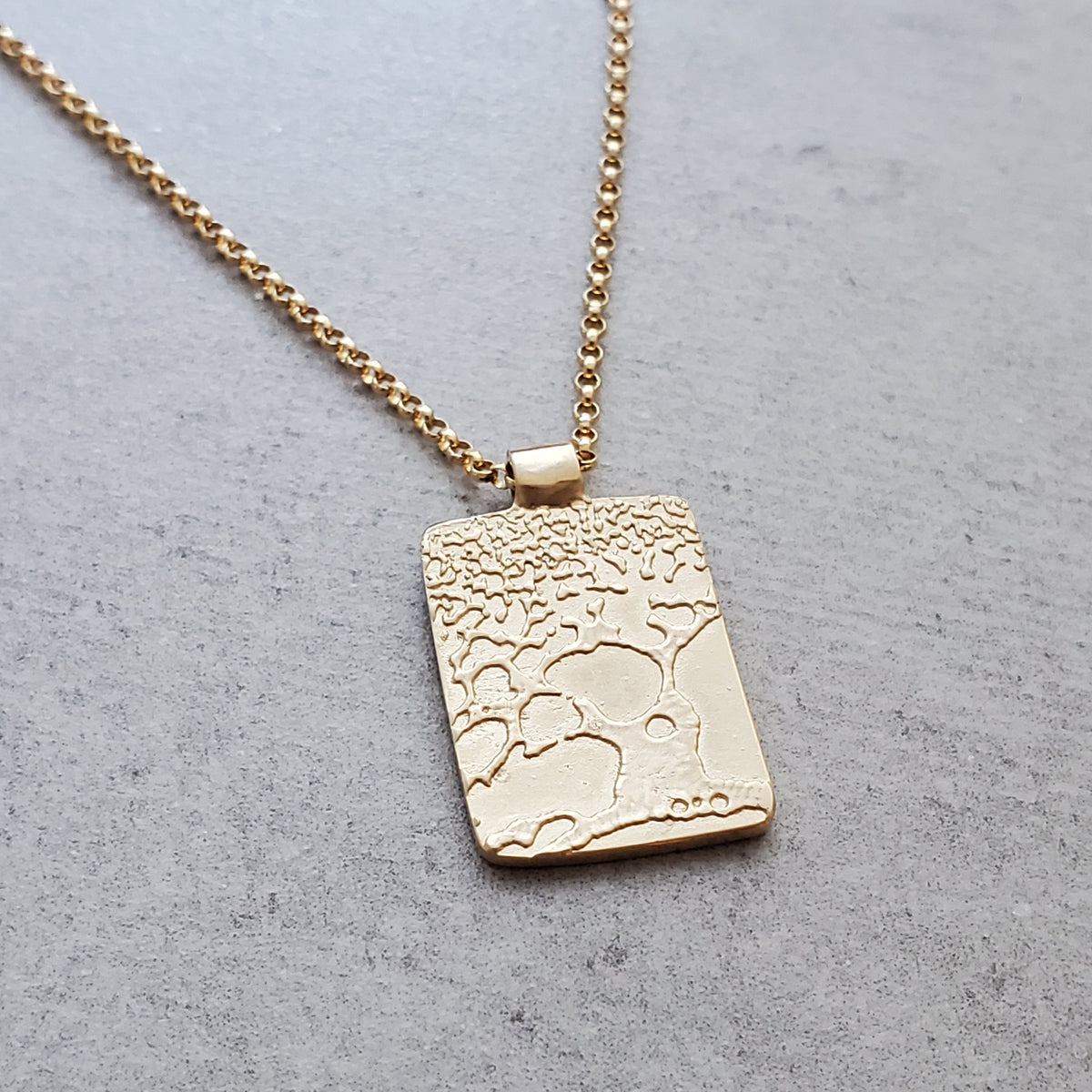 Beer Speak 14k Gold Tree Necklace