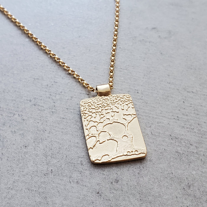 Beer Speak 14k Gold Tree Necklace