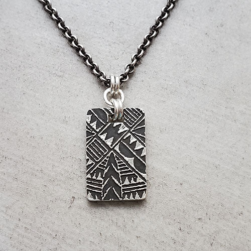 Rectangular Aloha Necklace