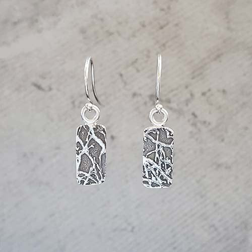 Grand Canyon Tree Small Rectangle Earrings