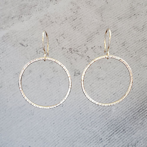 14k Gold Fill Large Hoop Earrings