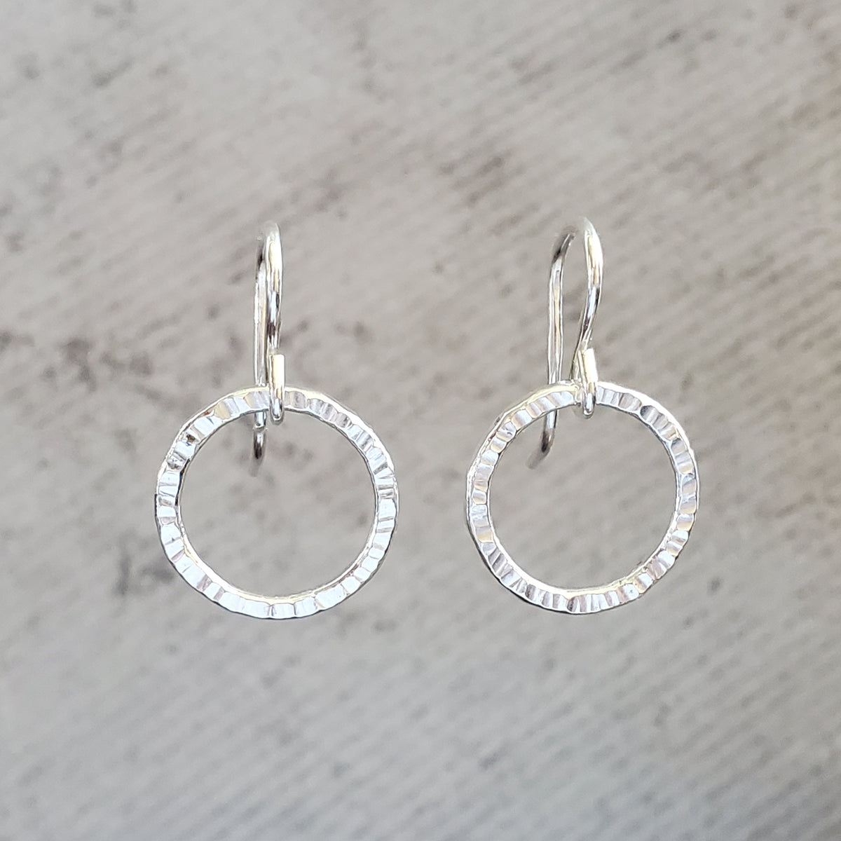 Itty Bitty Silver Hoop Earrings