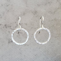 Itty Bitty Silver Hoop Earrings