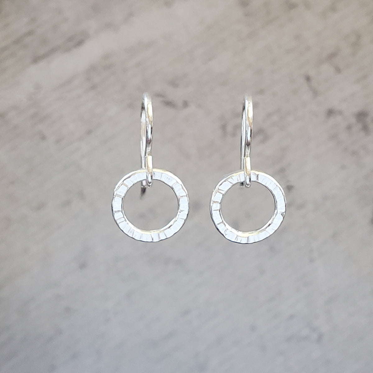 Super Itty Bitty Silver Hoop Earrings