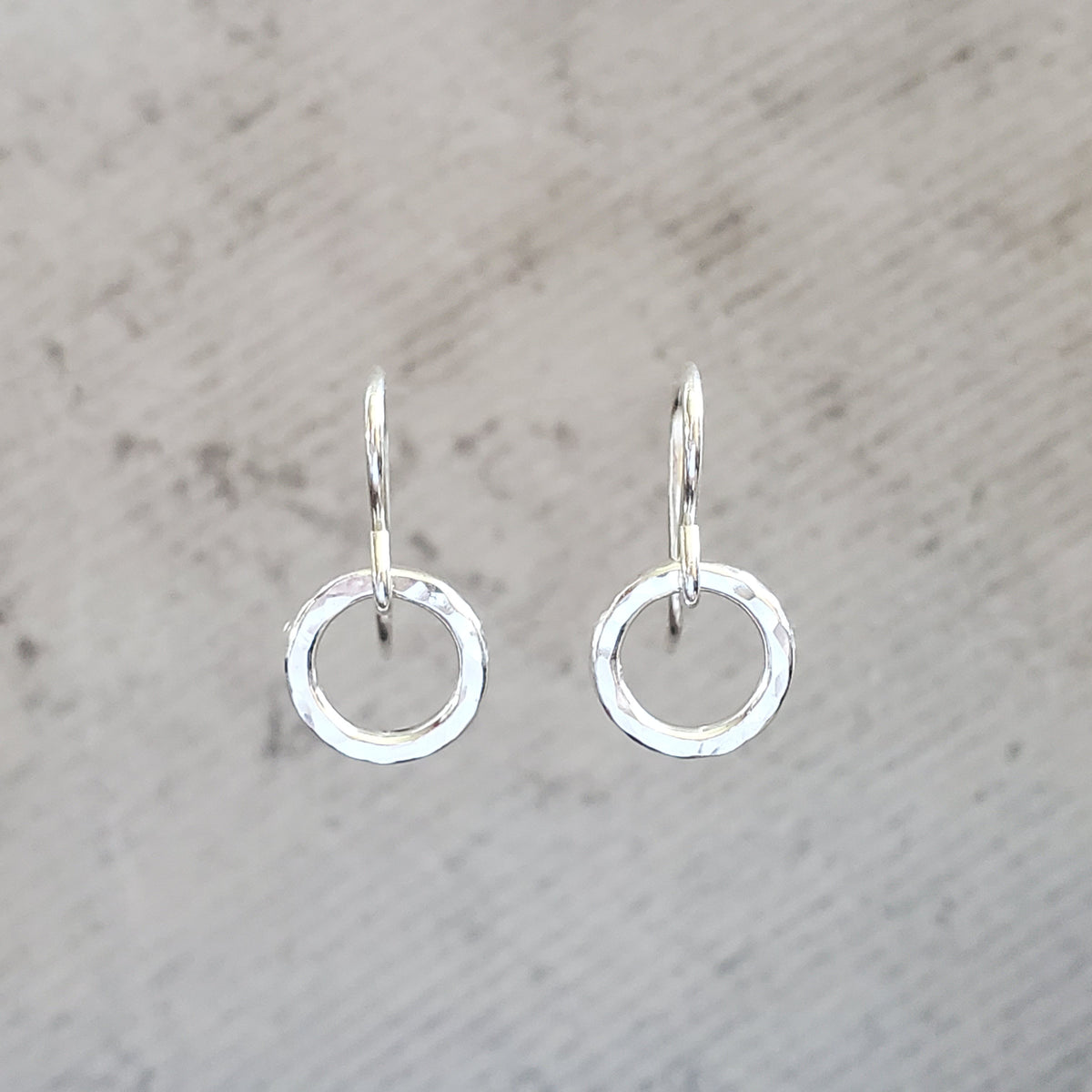 Super Itty Bitty Silver Hoop Earrings