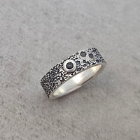 Beer Bubble and Black Diamond Ring