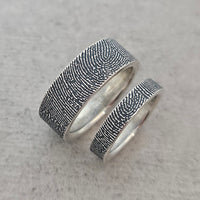 Custom Finger Print Rings