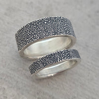 Custom Finger Print Rings