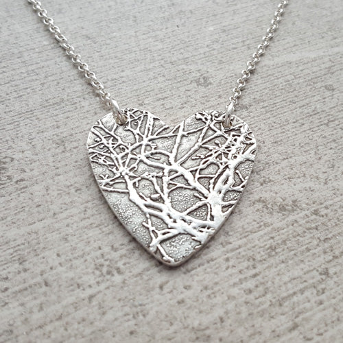 Large Grand Canyon Tree Heart Necklace