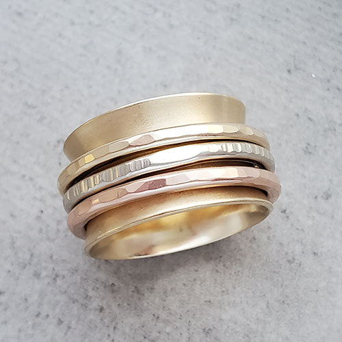14k Gold Spinning Ring
