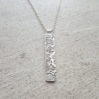 Grand Canyon Tree Large Rectangle Necklace